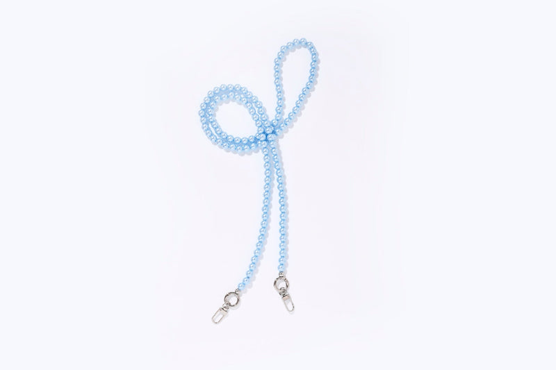 Emily Chain Single Blau Silber