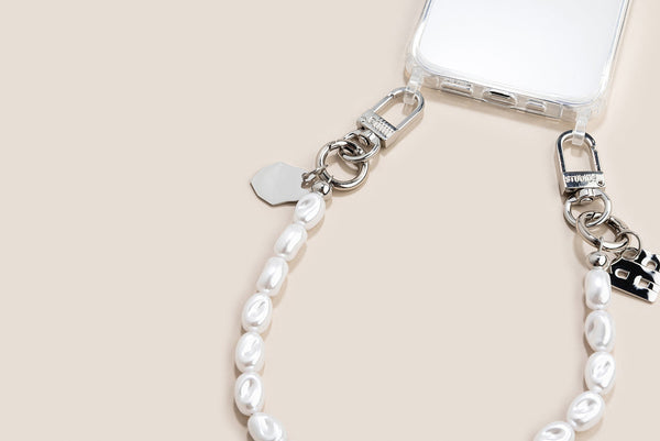 Petit Seapearl Handykette Silber